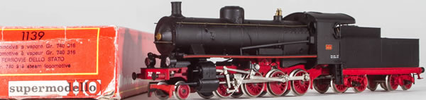 Consignment 1139 - Rivarossi 1139 Italian Steam Locomotive GR 740-316 of the FS