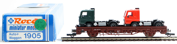 Consignment 1905 - Roco 1905 Freight Car with Truck Loads