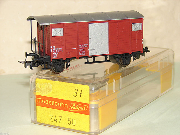 Consignment 247 - Liliput Modelbahn 247 SBB Covered Wagon