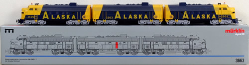 Consignment 3663 - Marklin 3663 Alaska Railroad GM EMD F7 Diesel-Electric Locomotive