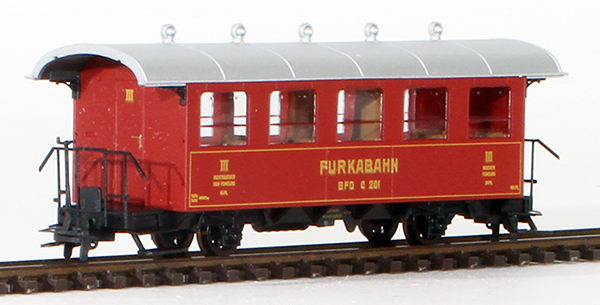 Consignment BE3239201 - Bemo Swiss 3rd Class Passenger Car of the Furkabahn