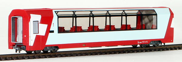 Consignment BE3289113 - Bemo 3289113 - RhB Ap 1313 Panoramawagen Glacier-Express 1st classRhB Ap 1313 Panoramawagen Glacier-Express 1st class