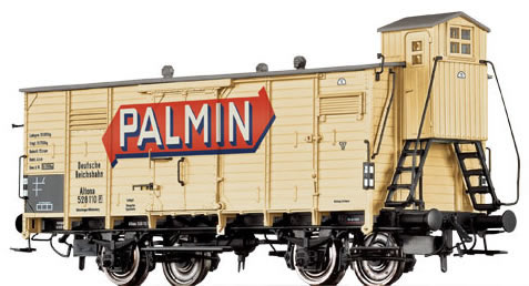 Consignment BR48248 - Brawa 48248 Palmin Box Car with Brakeman Cab