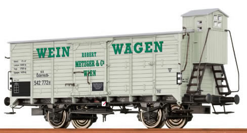 Consignment BR48255 - Brawa 48255 Robert Metzger and Company Box Car with Brakeman Cab