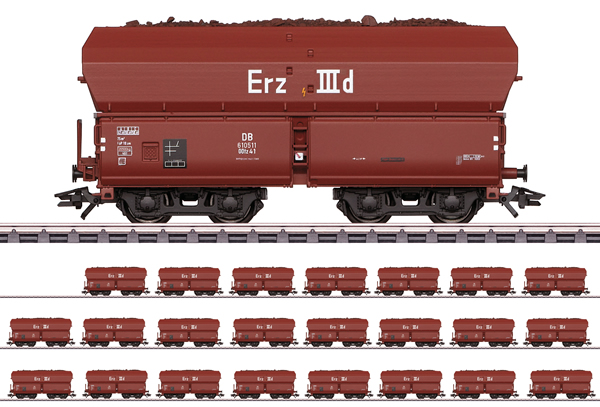 Consignment COMA46210 - Consignment MA46210 - Marklin 46210 - DB Type Erz IIId Hopper 24-Car Set Display, Era III