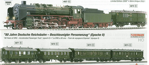 Fleischmann HOゲージ　鉄道 FLEISCHMANN エーデルヴァイス鉄道 客車 HOゲージ 中古