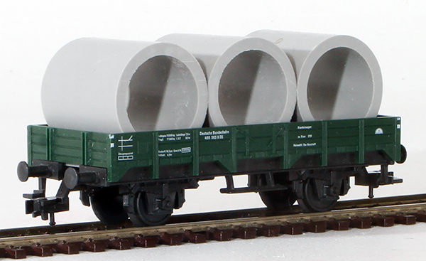 Consignment FL5010 - Fleischmann German Low Side Flat Car of the DB