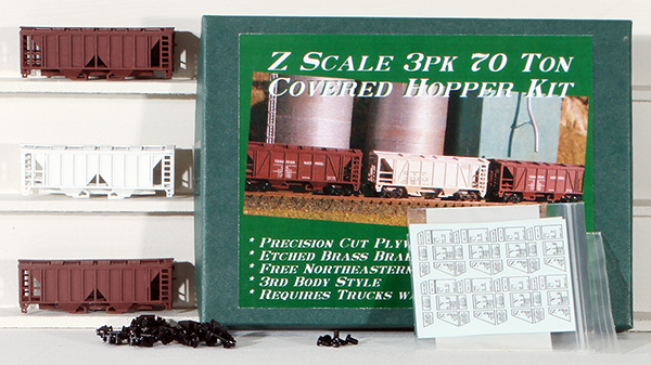 Consignment FR02 - Feather River 3-Piece 70 Ton Covered Hopper Kit