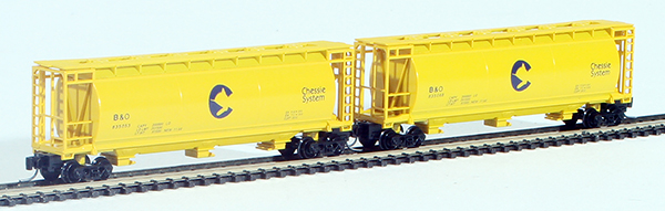 Consignment FT1004-1 - Full Throttle American 2-Piece Cylindrical Hopper Set of the Baltimore and Ohio Railroad 