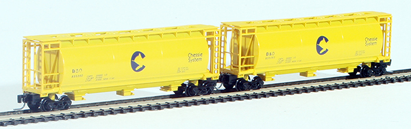 Consignment FT1004-2 - Full Throttle American 2-Piece Cylindrical Hopper Set of the Baltimore and Ohio Railroad