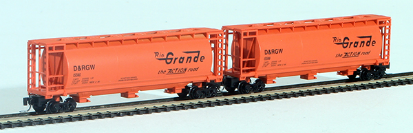 Consignment FT1014-3 - Full Throttle American 2-Piece Cylindrical Hopper Set of the Denver & Rio Grande Western Railroad