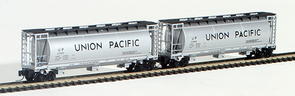 Consignment FT1016-2 - Full Throttle American 2-Piece Cylindrical Hopper Set of the Union Pacific Railroad