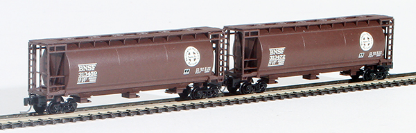 Consignment FT1019-1 - Full Throttle American 2-Piece Cylindrical Hopper Set of the BNSF Railway