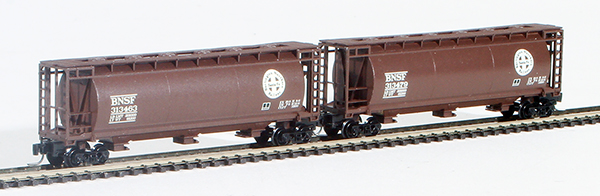 Consignment FT1019-2 - Full Throttle American 2-Piece Cylindrical Hopper Set of the BNSF Railway