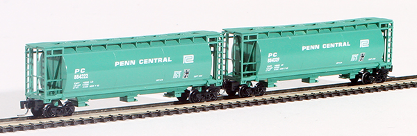 Consignment FT1023 - Full Throttle American 2-Piece Cylindrical Hopper Set of the Penn Central Railroad