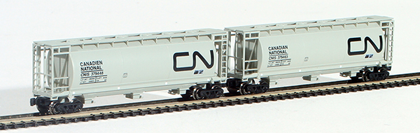 Consignment FT1033-1 - Full Throttle Canadian 2-Piece Cylindrical Hopper Set of the Canadian National Railway