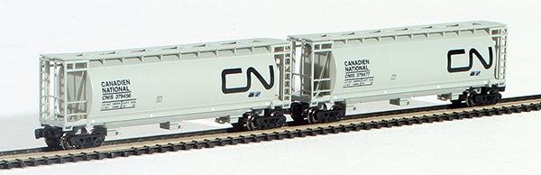 Consignment FT1033-2 - Full Throttle Canadian 2-Piece Cylindrical Hopper Set of the Canadian National Railway
