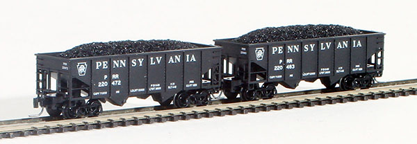 Consignment FT2001-1 - Full Throttle American 2-Piece Rib-Side Hopper Set of the Pennsylvania Railroad 