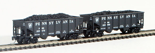 Consignment FT2001-3 - Full Throttle American 2-Piece Rib-Side Hopper Set of the Pennsylvania Railroad