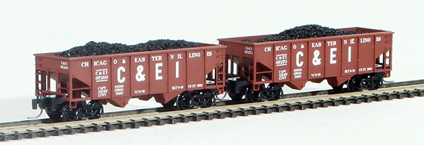 Consignment FT2003-1 - Full Throttle American 2-Piece Rib-Side Hopper Set of the Chicago and Eastern Illinois Railroad