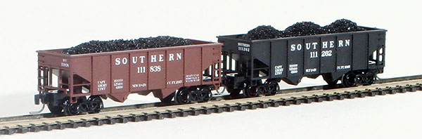 Consignment FT2007-2 - Full Throttle American 2-Piece Rib-Side Hopper Set of the Southern Railway