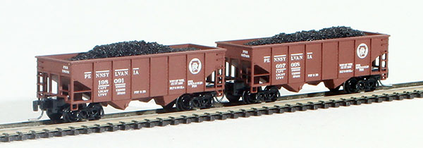 Consignment FT2008-1 - Full Throttle American 2-Piece Rib-Side Hopper Set of the Pennsylvania Railroad
