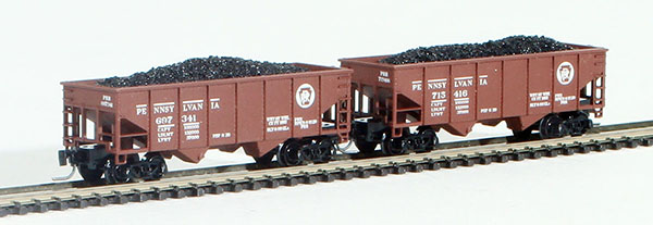 Consignment FT2008-3 - Full Throttle American 2-Piece Rib-Side Hopper Set of the Pennsylvania Railroad