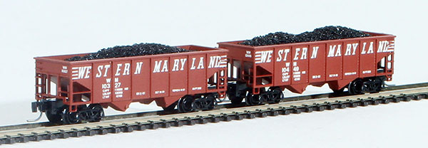 Consignment FT2012-3 - Full Throttle American 2-Piece Rib-Side Hopper Set of the Western Maryland Railway