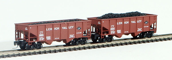 Consignment FT2014-1 - Full Throttle American 2-Piece Rib-Side Hopper Set of the Lehigh Valley Railroad