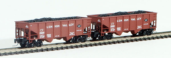 Consignment FT2014-2 - Full Throttle American 2-Piece Rib-Side Hopper Set of the Lehigh Valley Railroad