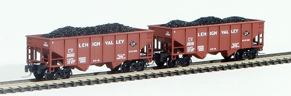 Consignment FT2014-3 - Full Throttle American 2-Piece Rib-Side Hopper Set of the Lehigh Valley Railroad