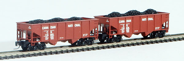 Consignment FT2016-1 - Full Throttle Canadian 2-Piece Rib-Side Hopper Set of the Canadian National Railway 