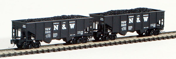 Consignment FT2020-1 - Full Throttle American 2-Piece Rib-Side Hopper Set of the Norfolk and Western Railway