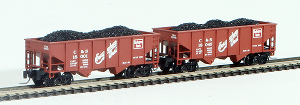 Consignment FT2021-1 - Full Throttle American 2-Piece Rib-Side Hopper Set of the Colorado and Southern Railway