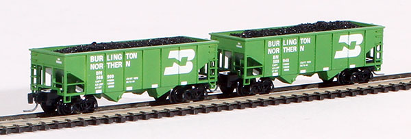 Consignment FT2022-3 - Full Throttle American 2-Piece Rib-Side Hopper Set of the Burlington Northern Railroad