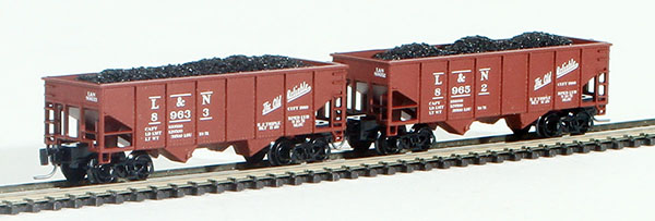Consignment FT2023-2 - Full Throttle American 2-Piece Rib-Side Hopper Set of the Louisville and Nashville Railroad