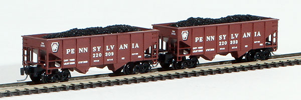 Consignment FT2026-1 - Full Throttle American 2-Piece Rib-Side Hopper Set of the Pennsylvania Railroad