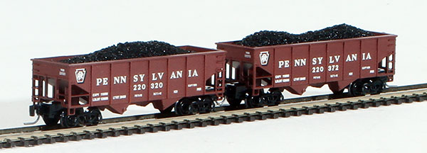 Consignment FT2026-2 - Full Throttle American 2-Piece Rib-Side Hopper Set of the Pennsylvania Railroad