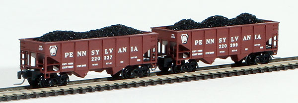 Consignment FT2026-3 - Full Throttle American 2-Piece Rib-Side Hopper Set of the Pennsylvania Railroad