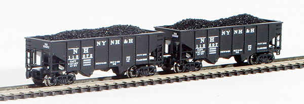 Consignment FT2038-2 - Full Throttle American 2-Piece Rib-Side Hopper Set of the New York, New Haven and Hartford Railroad