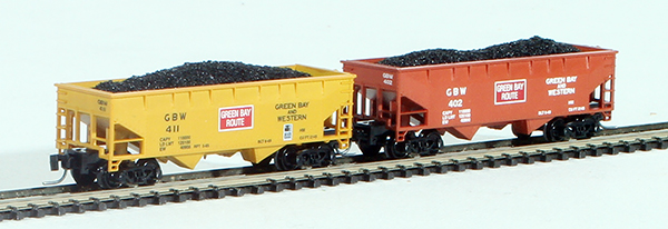 Consignment FT3001-1 - Full Throttle American 2-Piece Hopper Set of the Green Bay and Western Railroad 