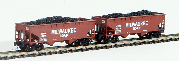 Consignment FT3007-1 - Full Throttle American 2-Piece Hopper Set of the Milwaukee Road