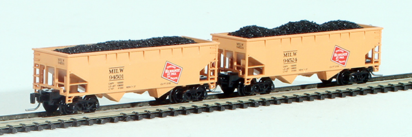Consignment FT3011-1 - Full Throttle American 2-Piece Hopper Set of the Milwaukee Road