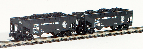 Consignment FT3013-2 - Full Throttle American 2-Piece Hopper Set of the Baltimore and Ohio Railroad