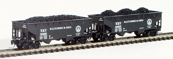 Consignment FT3013-3 - Full Throttle American 2-Piece Hopper Set of the Baltimore and Ohio Railroad