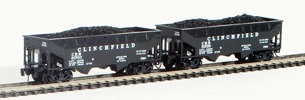 Consignment FT3019-1 - Full Throttle American 2-Piece Hopper Set of the Clinchfield Railroad