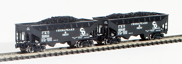 Consignment FT3025 - Full Throttle American 2-Piece Hopper Set of the Chesapeake and Ohio Railway