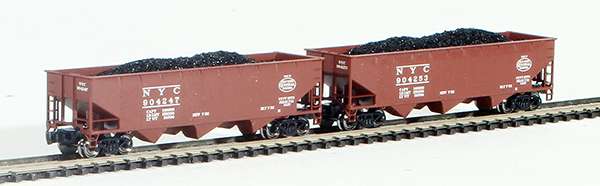 Consignment FT4009-2 - Full Throttle American 2-Piece 3-Bay Hopper Set of the New York Central Railroad