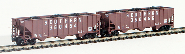 Consignment FTPZ-5 - Full Throttle American 2-Piece Three-Bay Hopper Set of the Southern Railway