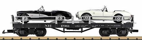 Consignment LG40596 - LGB 40596 - US Flatcar w/ 2 Autos
